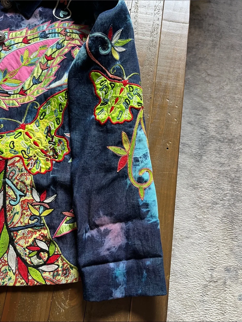 Vibrant Embroidered Jacket - Multicolor by indigo moon